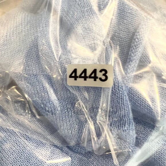 Raffi Shirt Womens Blue Round Neck Long Sleeve Linen Pullover T-Size Small - Picture 3 of 7